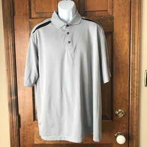 Walter Hagen Essentials Gray with Black Golf Shirt XXL